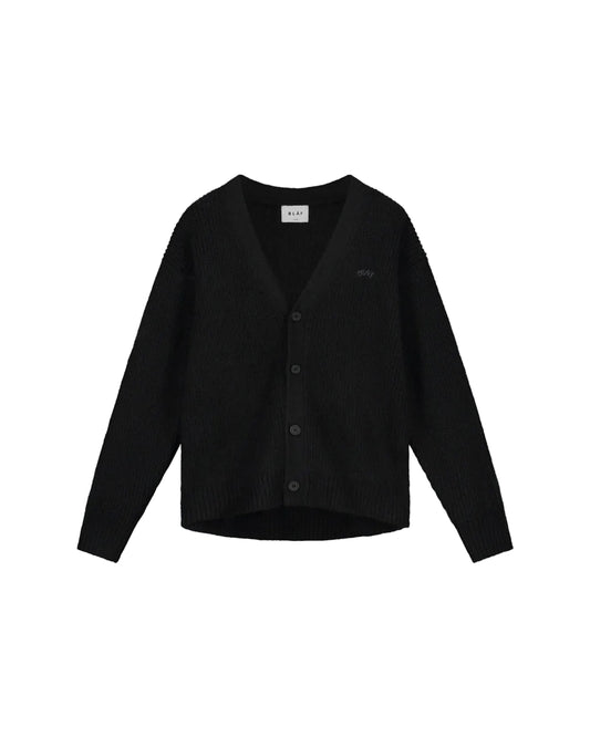 OLAF Black Signature Wool Blend Regular Fit Pullover – vooraanzicht