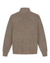 OLAF Signature Zip Knitted Mockneck Sweater Chocolate Plum - productfoto 2