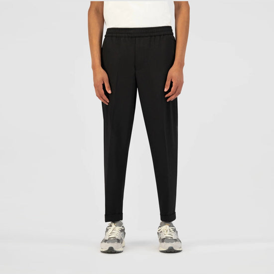 OLAF Slim Fit Elasticated Broek Black - productfoto 2