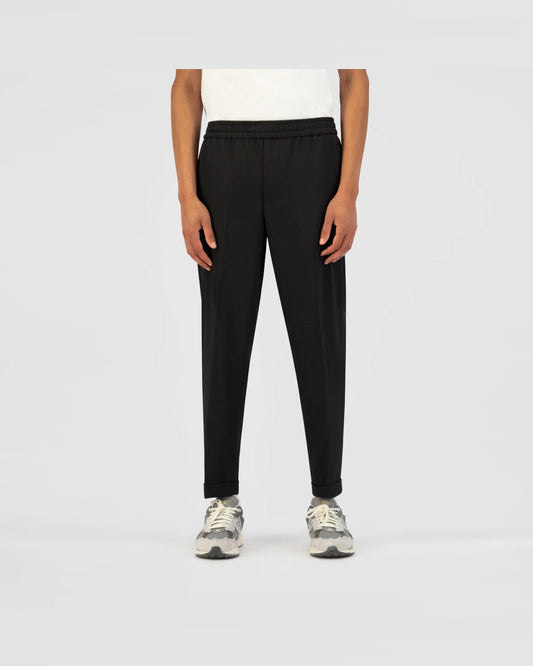OLAF Slim Fit Elasticated Broek Black - productfoto 2
