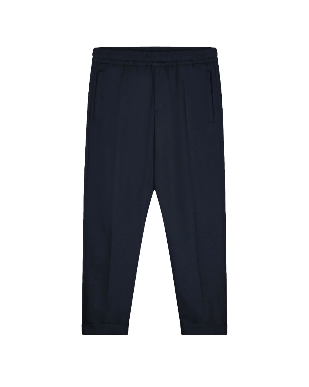 OLAF Slim Fit Elasticated Broek Navy - productfoto 1