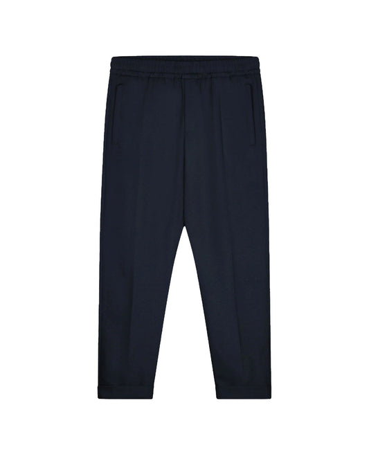 OLAF Slim Fit Elasticated Broek Navy - productfoto 1