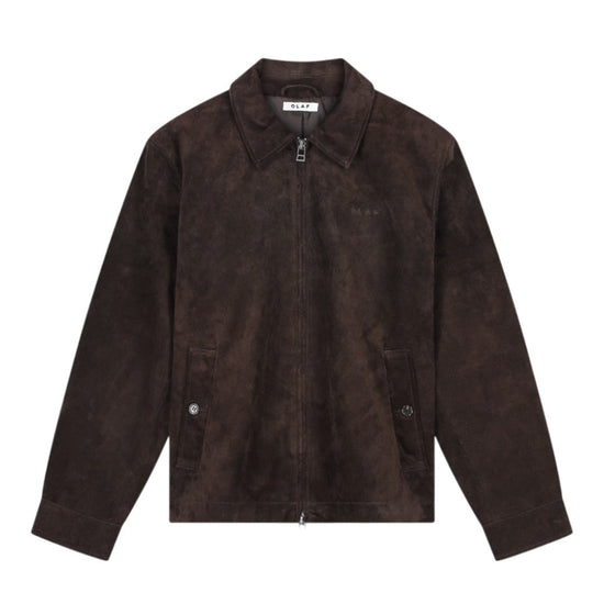 OLAF Suede Jacket Chocolate Plum - productfoto 1