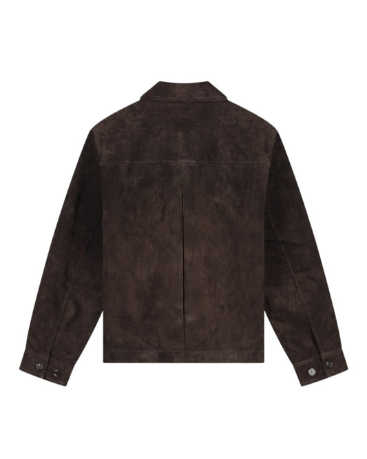 OLAF Suede Jacket Chocolate Plum - productfoto 2