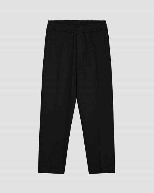 OLAF Tailored Elasticated Slim Fit Broek Black - productfoto 1