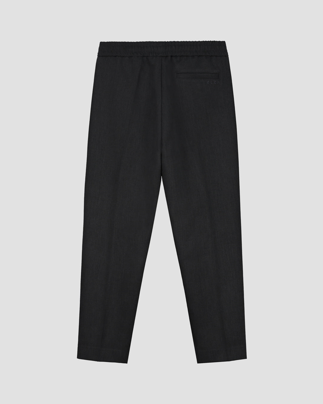 OLAF Tailored Elasticated Slim Fit Broek Grey Melange - productfoto 2