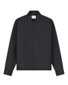 OLAF Wool Blend Boxy Hemd Charcoal - productfoto 1
