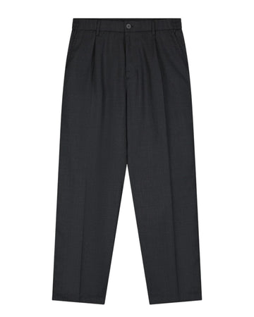 OLAF Wool Blend Pleated Broek Charcoal - productfoto 1