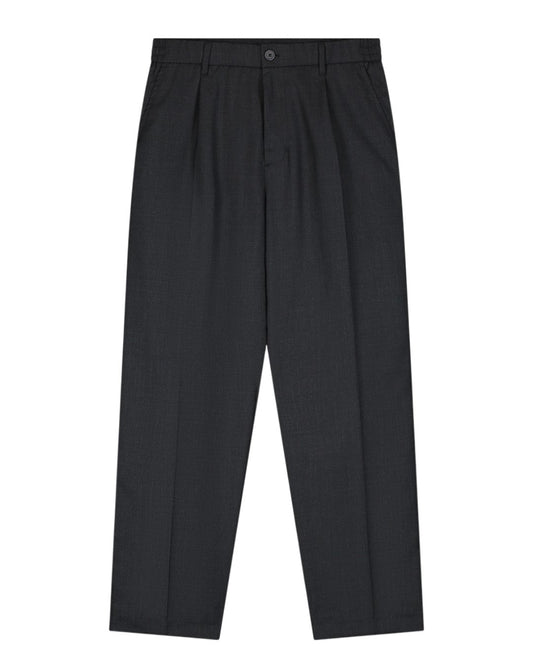 OLAF Wool Blend Pleated Broek Charcoal - productfoto 1