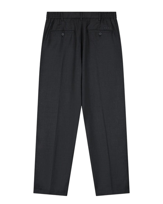 OLAF Wool Blend Pleated Broek Charcoal - productfoto 2