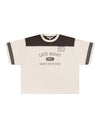PAL Sporting Goods Late Night Sport T-shirt Marshmallow Deep Mahogany vooraanzicht