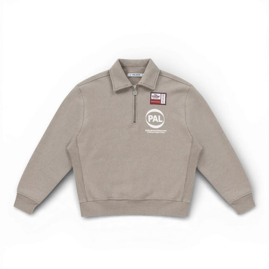 PAL Sporting Goods Pre Game Half Zip Sweater Clay vooraanzicht