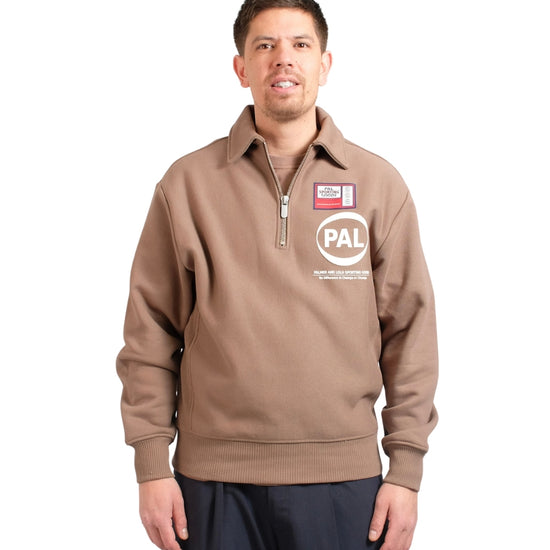 PAL Sporting Goods Pre Game Half Zip Sweater Clay derde productbeeld