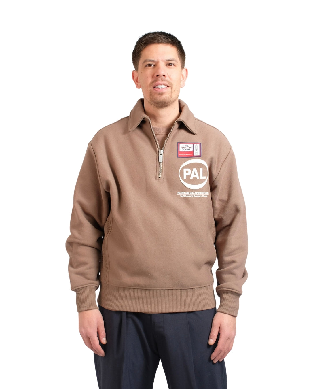 PAL Sporting Goods Pre Game Half Zip Sweater Clay derde productbeeld