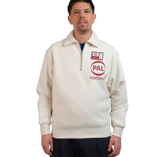 PAL Sporting Goods Pre Game Half Zip Sweater Marshmallow derde productbeeld