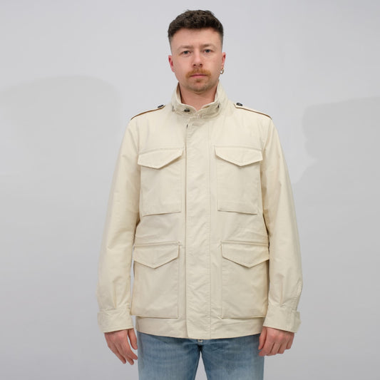 Palto Elvio Field Jacket Egg White – productbeeld 1