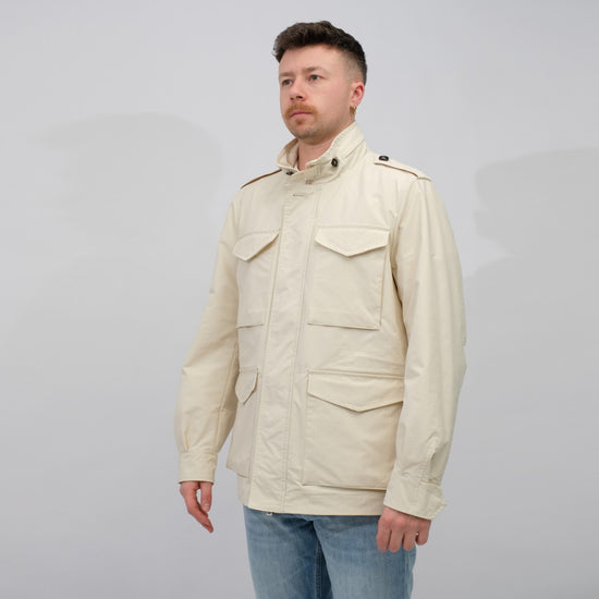 Palto Elvio Field Jacket Egg White – productbeeld 2