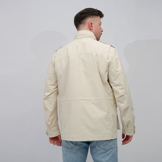 Palto Elvio Field Jacket Egg White – productbeeld 3