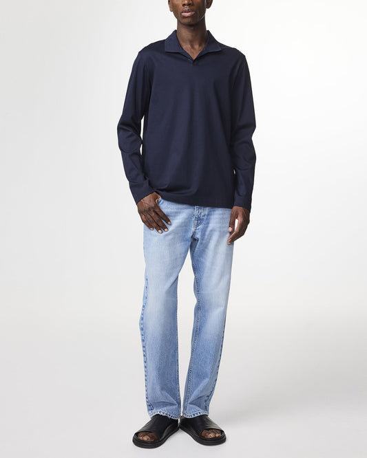 NN.07 Paul 3525 long sleeve polo Deep Navy - Checkpoint Mol