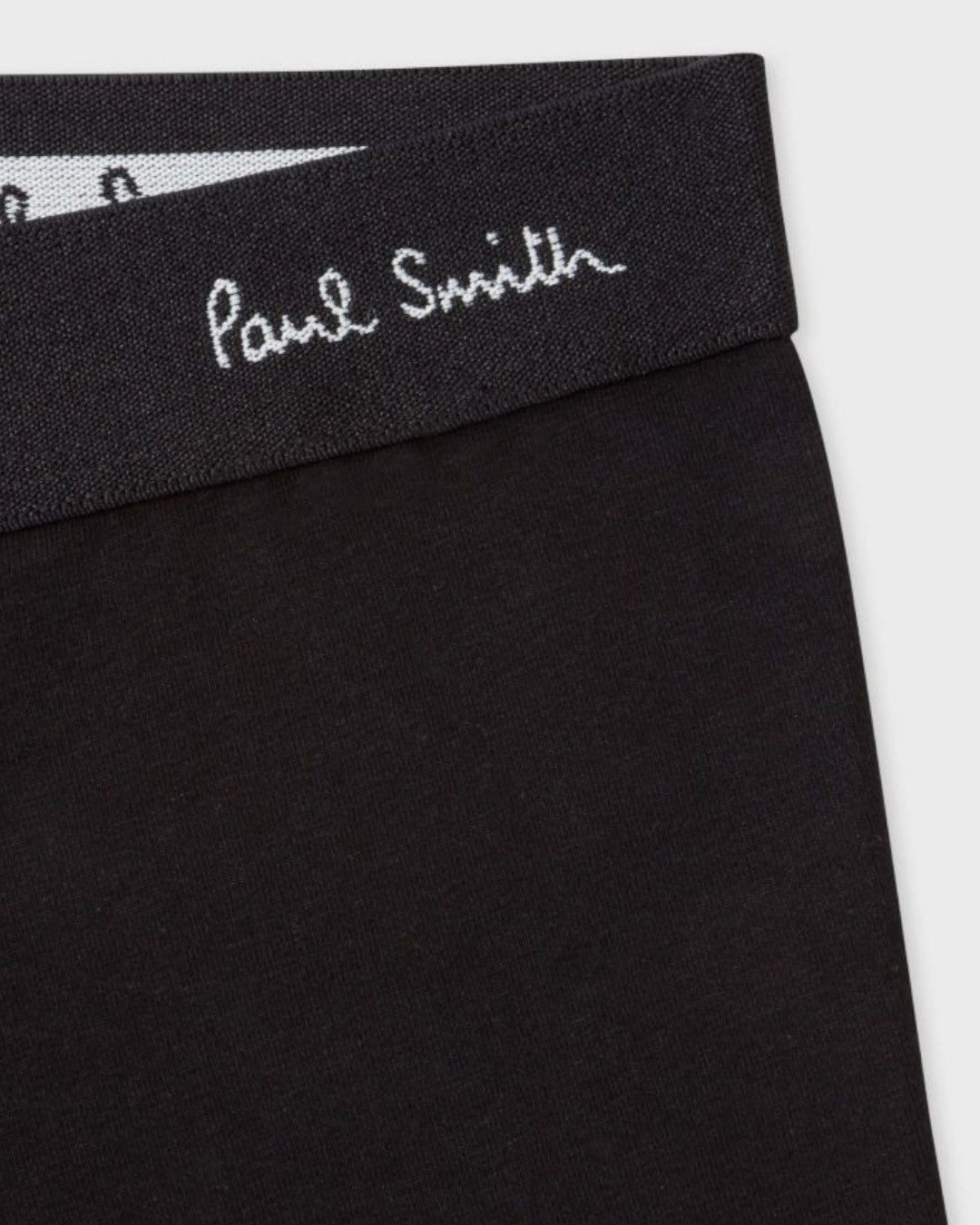 Paul Smith zwarte boxershorts, detail logotailleband