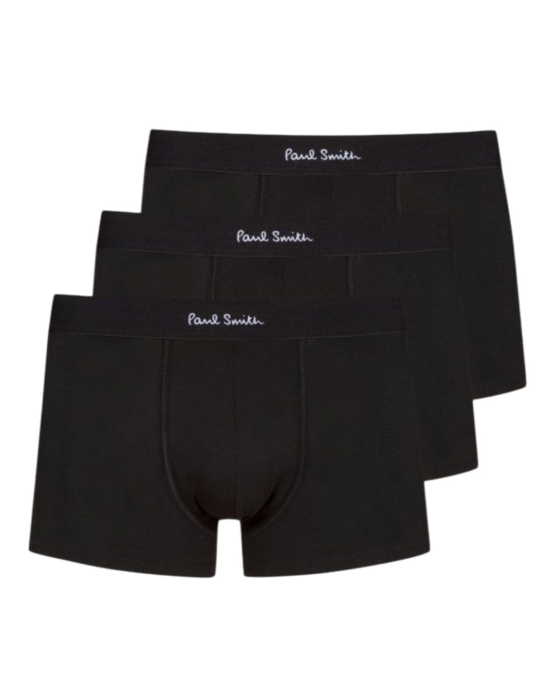Paul Smith zwarte boxershorts, drie stuks vooraanzicht
