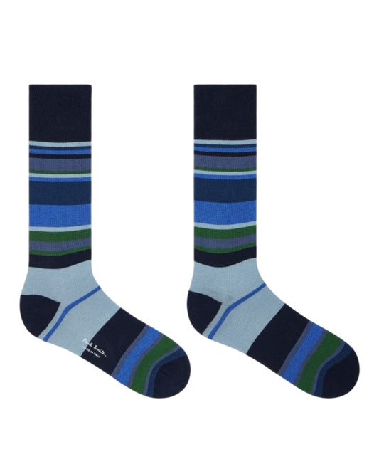 Paul Smith 3-Pack Stripe Socks Blue Mix - productfoto 2