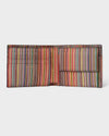 Binnenzijde van de Paul Smith bifold portefeuille met meerkleurige Signature Stripe