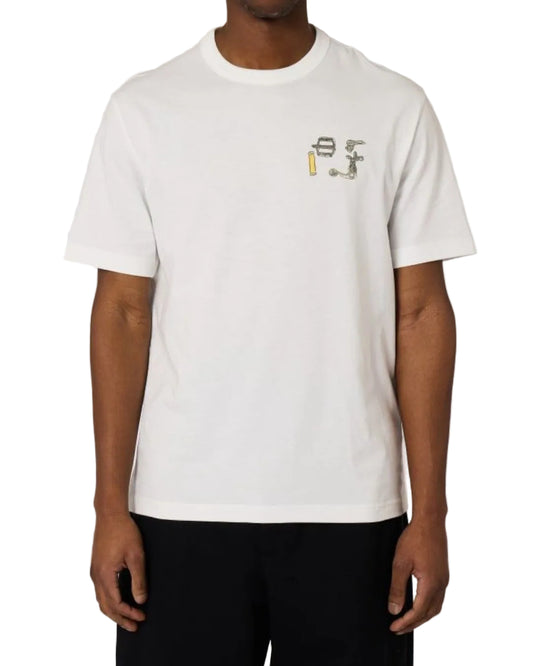Paul Smith Bike Parts Regular Fit T-Shirt White - productfoto 2