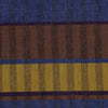 Patroondetail van Paul Smith sjaal in blauw, bruin, geel en zwart