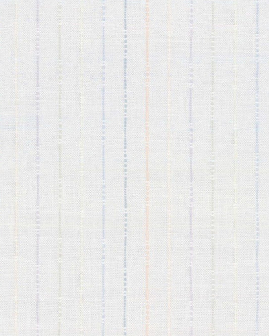 Paul Smith licht hemd met fijne multicolour strepen, detail streeppatroon