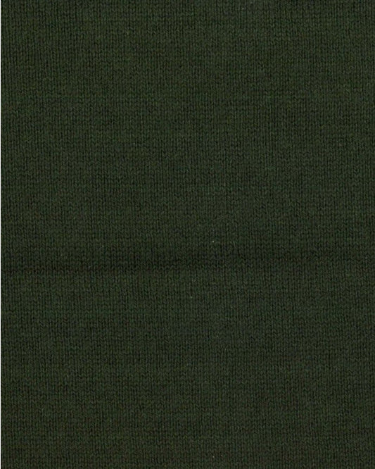 Paul Smith groene rondehalstrui met gekleurde mouwdetails, detail breisel