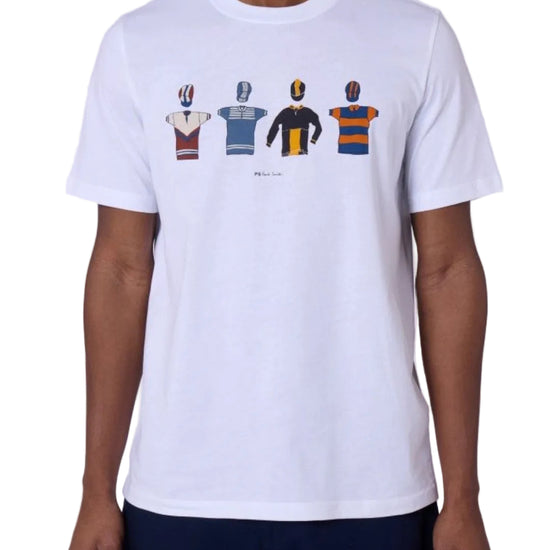Paul Smith Cycle Jerseys Regular Fit T-Shirt White - productfoto 1