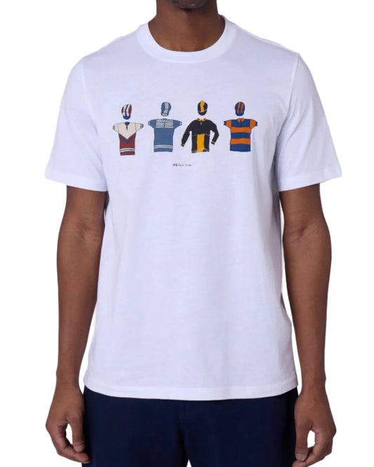 Paul Smith Cycle Jerseys Regular Fit T-Shirt White - productfoto 1