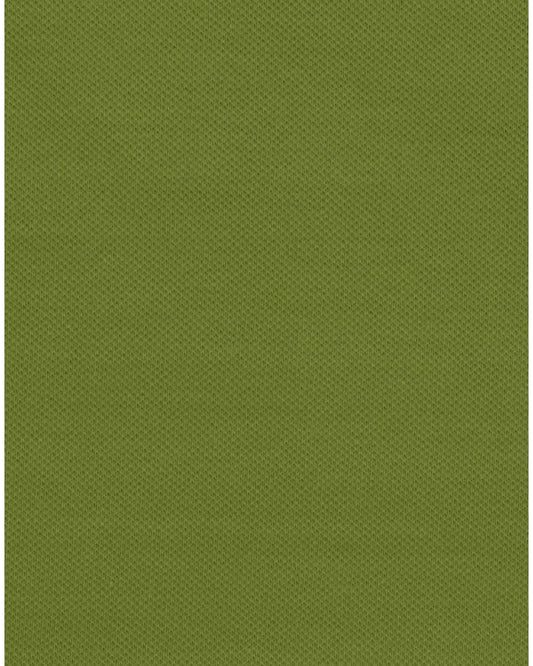Paul Smith groene doorknooppolo met contrasterende biezen, detail stofstructuur