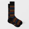 Paul Smith Gino Artist zwarte sokken, paar overlappend
