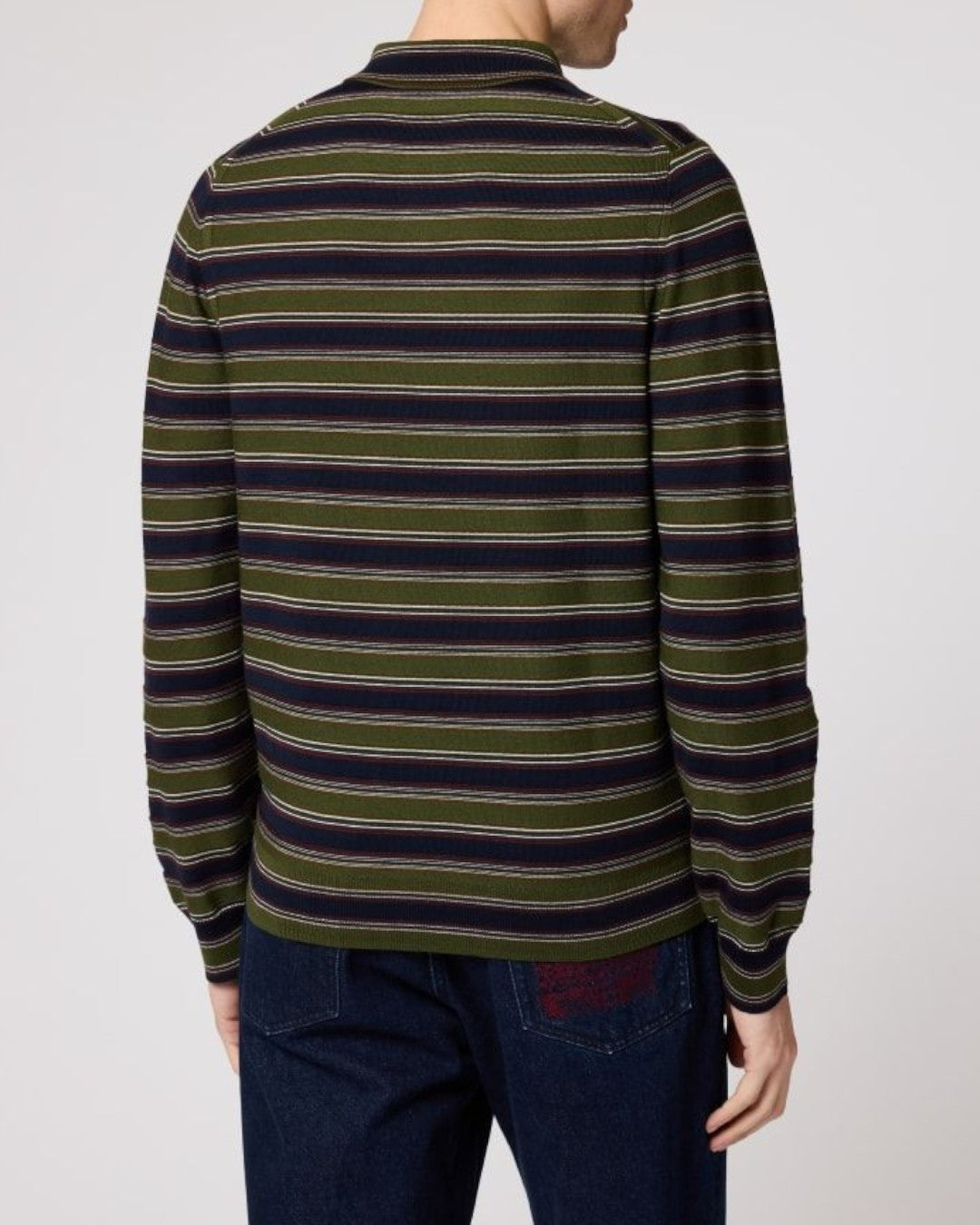 Paul Smith Knitted Long Sleeve Polo Green - productfoto 3