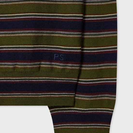 Paul Smith Knitted Long Sleeve Polo Green - productfoto 4