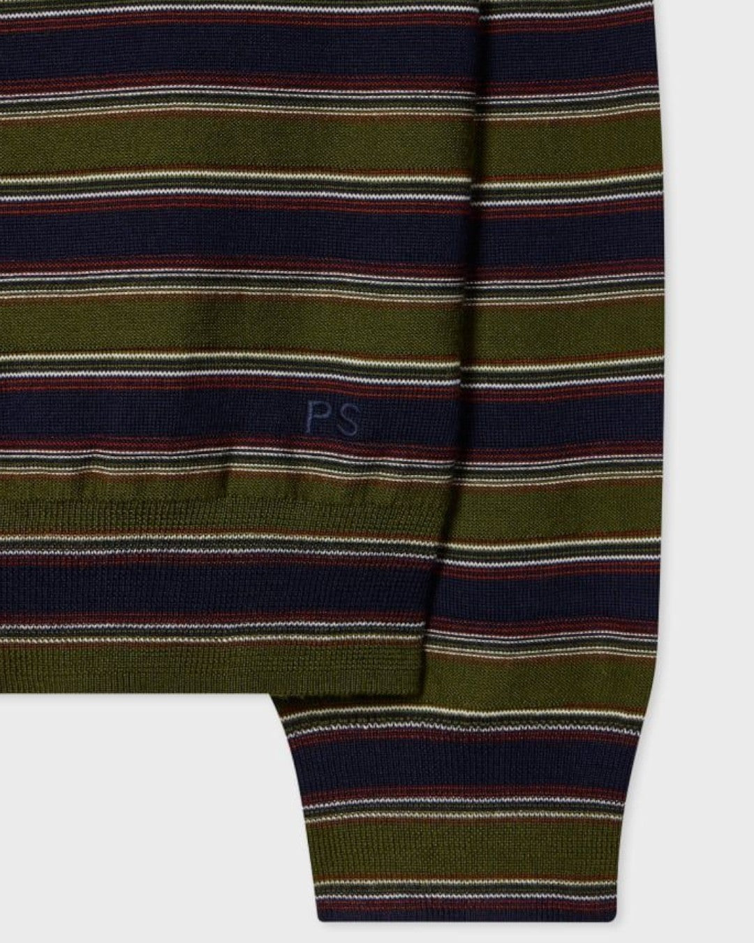 Paul Smith Knitted Long Sleeve Polo Green - productfoto 4
