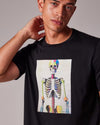Paul Smith Skeleton Print Organic Cotton T-shirt Black – productbeeld 3