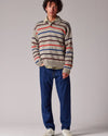 Paul Smith Light Tan Striped Wool Blend Knitted Pullover – productbeeld 4