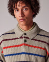 Paul Smith Light Tan Striped Wool Blend Knitted Pullover – productbeeld 6