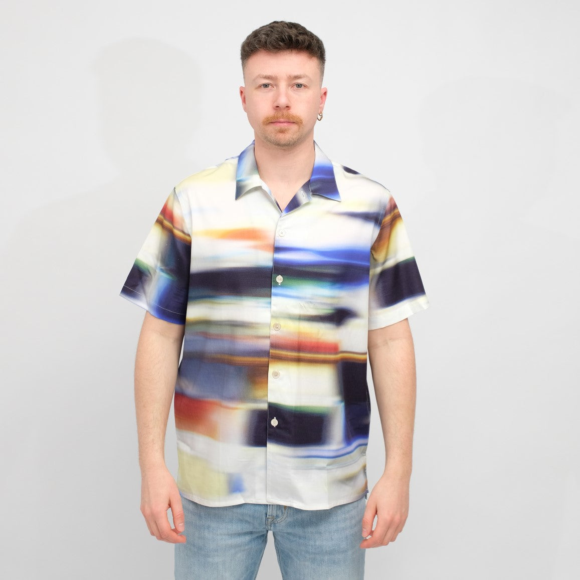 Paul Smith Lyocell Casual Fit Shirt White – vooraanzicht