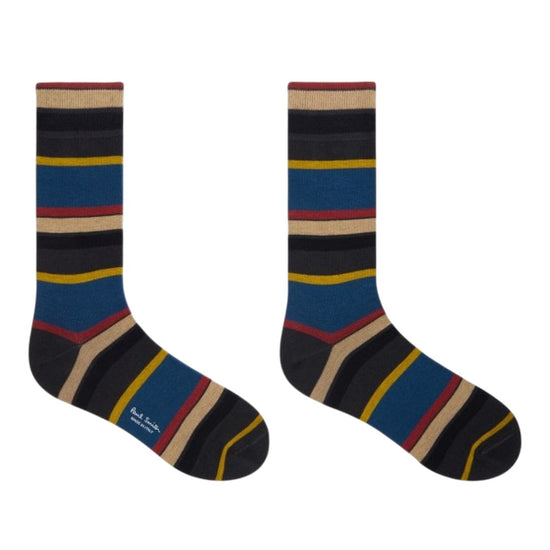 Paul Smith PS Stripe Socks Blue - productfoto 3