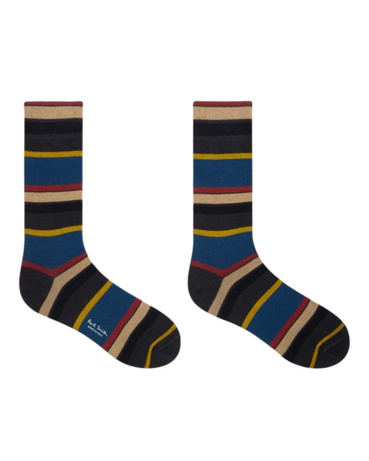 Paul Smith PS Stripe Socks Blue - productfoto 3