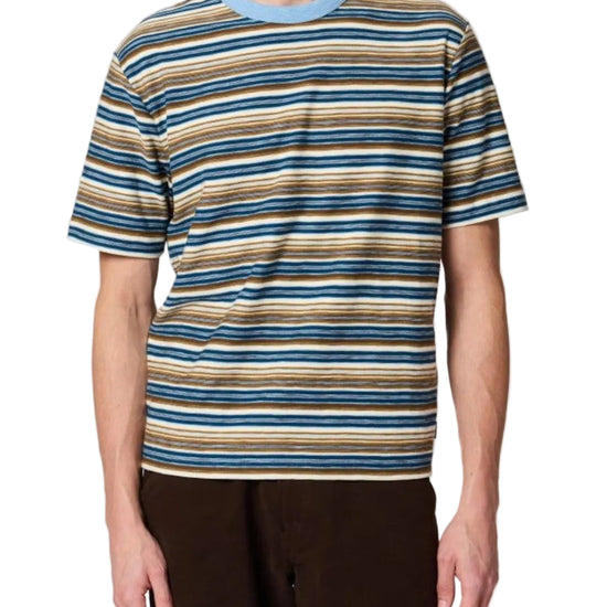 Paul Smith Regular Fit Knitted T-Shirt Blue Stripe - productfoto 1