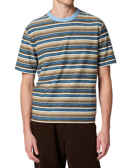 Paul Smith Regular Fit Knitted T-Shirt Blue Stripe - productfoto 1