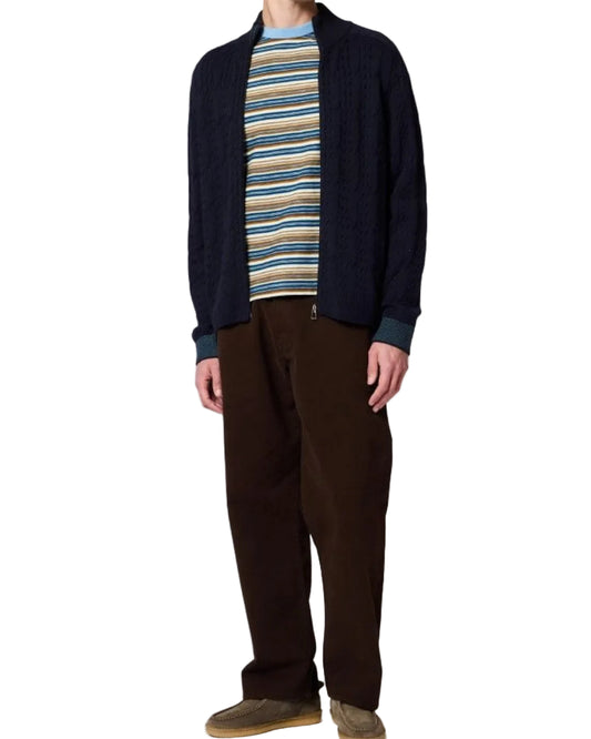 Paul Smith Regular Fit Knitted T-Shirt Blue Stripe - productfoto 2