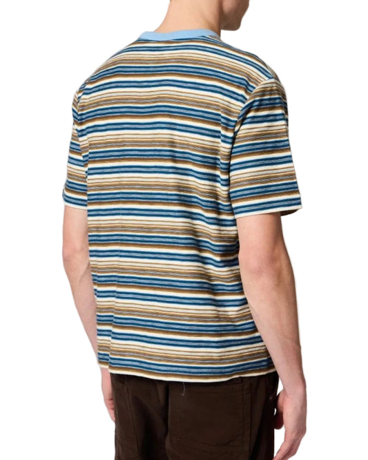Paul Smith Regular Fit Knitted T-Shirt Blue Stripe - productfoto 4