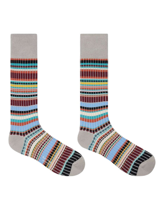 Paul Smith Rib Signature Socks Grey - productfoto 2