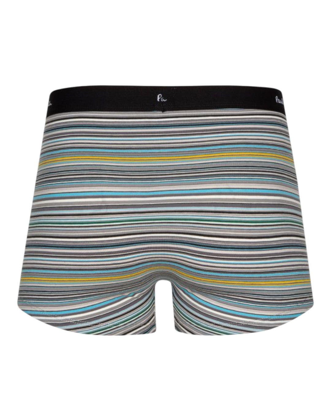 Paul Smith Signature Mix gestreepte boxershorts, grijs achteraanzicht